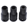 Drillpro 3Pcs Adaptateur de douille 6mm / 8mm / 10mm Cr-Mo Douille de fixation 3/8 pouce carré Pilote de boulon pour pil