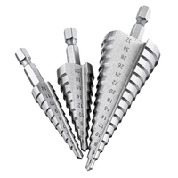 Drillpro 4-12 / 20 / 32mm HSS Hex Shank Step Drill Bit High Step Cutter en acier