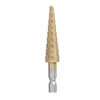 Drillpro 4-12mm Tige Hexagonale HSS Revêtu de Titane Foret à Cône Perceuse à Cône