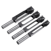 Drillpro 4 pièces 8/10/12 / 15mm Tenon Cheville Plug Drill 13mm Shank Tenon Maker Tapered Woodworking Cutter