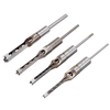 Drillpro 4 pièces forets à trou carré foreuse à bois Kit de burin à mortaiser 1/4 à 1/2 pouces ensemble doutils