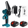 Drillpro 4 pouces scie à chaîne électrique Mini sans fil 550W scie à une main coupe-bois pour le travail du bois avec 1