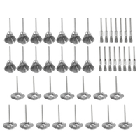 Drillpro 45pcs brosses de roue en fil dacier ensemble de polissage de ponçage pour outil rotatif