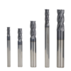 Drillpro 4/6/8/10 / 12mm carbure de tungstène HRC55 fraise débauche 4 cannelures spirale CNC routeur peu TiAIN revê