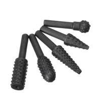 Drillpro 5 Pcs 6mm Ronde Rotatif Râpe Set Bois Travail Meulage Forets Rotary File Cutter
