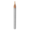 Drillpro 5 pcs R0.75 2 Flûtes Nez À Bille HRC58 AlTiN Revêtement Fraise En Fin Cutter Carbure De Tungstène CNC Outil