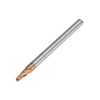 Drillpro 5 pcs R1.5mm 2 Flûtes Nez À Bille HRC58 AlTiN Revêtement Fraise En Fin Cutter Carbure De Tungstène CNC Outil