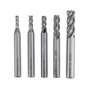 Drillpro 5 pièces 1 / 8-5 / 16 pouces fraise impériale en acier à grande vitesse CNC fraise en bout en spirale