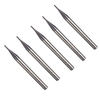 Drillpro 5 pièces 1mm 4 flûtes fraise en bout fraise en carbure de tungstène fraise CNC outil
