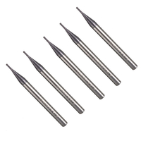 Drillpro 5 pièces 1mm 4 flûtes fraise en bout fraise en carbure de tungstène fraise CNC outil