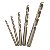 Drillpro 5 pièces 4-10mm HSS M35 foret hélico dal au cobalt 4/5/6/8 / 10mm pour métal acier inoxydable aluminium cuivre