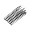 Drillpro 5 pièces 4mm tige 0.1mm pointe 15/20/30/45/60 degrés embout de gravure en acier tungstène CNC outil
