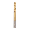 Drillpro 5 pièces 6mm foret ponctuel titane 120 degrés M42 Cobalt chanfrein foret emplacement Center Bit Guide outils de