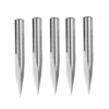Drillpro 5 pièces 6mm tige 0.1mm pointe 20 degrés embout de gravure en acier au tungstène CNC outil