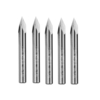 Drillpro 5 pièces 6mm tige 0.1mm pointe 45 degrés embout de gravure en acier tungstène CNC outil