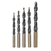 Drillpro 5 pièces foret au cobalt HSS-Co forets à pas hélico dal pour trou de poche manuel gabarit maître travail du boi