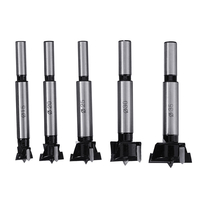 Drillpro 5 pièces professionnel 5 pièces carbure Forstner foret ensemble 15 20 25 30 35mm tarière à bois coupe bois scie