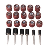 Drillpro 51pcs Tambour de ponçage de grain 120 avec mandrins à queue de 3mm réglés Kit de ponçage rotatif Ponceuse Outil