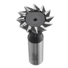 Drillpro 55 degrés 8-35mm rainure en queue daronde HSS tige droite fente fraise fraise en bout CNC peu