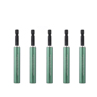 Drillpro 5pcs 100mm Porte-embout de tournevis flexible 1/4 pouce hexagonal Titulaire dextension magnétique pour per
