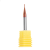 Drillpro 5pcs 1mm 2 Flûtes Fraise en carbure de tungstène Fraise HRC55 AlTiN Revêtement CNC Fraise en bout Outil