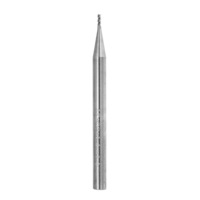 Drillpro 5Pcs 1mm HRC58 3 flûtes Fraise en bout en carbure de tungstène CNC Fraisage Outil pour Aluminium