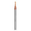 Drillpro 5pcs 2mm 2 flûtes Fraise en carbure de tungstène Fraise HRC55 AlTiN Revêtement CNC Fraise en bout Outil