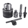 Drillpro 5pcs 3-16mm Drill Chuck Set 1 / 2-20UNF Adaptateur de foret de filetage changé Clé à choc en foret Eletric