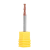 Drillpro 5pcs 3mm 2 flûtes fraise en carbure de tungstène fraise HRC55 revêtement AlTiN CNC outil de fraise en bout