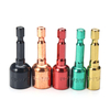 Drillpro 5pcs 48mm Adaptateur de manchon magnétique hexagonal Tige dextension en acier au chrome vanadium