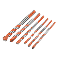 Drillpro 5pcs 6-12mm Multi Construction Scie-Trépan pour Béton Maçonnerie Bois Aluminium
