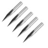 Drillpro 5pcs 6mm tige 0.1mm pointe 15 degrés outil CNC de gravure