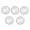 Drillpro 5pcs 85mm lame de scie 24 dents 15mm alésage disque de coupe circulaire outil de travail du bois