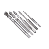 Drillpro 5pcs M3-M8 HSS Machine à tarauder à visser taraud pour Alumunium et alliage dAlumunium