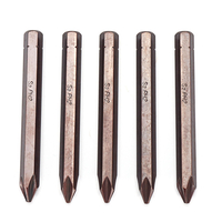 Drillpro 5Pcs Tige hexagonale 80mm PH2 Tournevis magnétique S2 Embout de tournevis