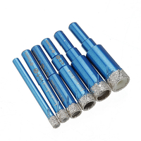 Drillpro 6-16mm diamant brasé sous vide mèches de forage à sec scie cloche tige ronde pour granit marbre carreaux de cér
