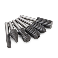 Drillpro 6 pcs 6mm Shank Roulement En Acier De Gravure Meulage Peu Rotatif Burin File Rasp Bit Pour Outils Rotatifs