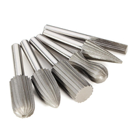Drillpro 6 pcs 6mm Tungstène En Acier Tungstène Rotary File Cutter Gravure Peu De Meulage Pour Outils Rotatifs