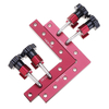Drillpro 6 pièces / ensemble 120/140/160 mm 90 degrés en forme de L appareil auxiliaire de positionnement panneau de fix