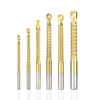 Drillpro 6 pièces 3-8mm HSS foret titane placage revêtu trou scie foret ensemble bois trou coupeur noyau foret