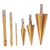 Drillpro 6 pièces 4-12 / 4-20 / 4-32mm foret pas à pas avec 3/6 / 8mm trou forets de rainurage scie menuisier outil de t