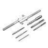 Drillpro 6 pièces M4-M12 taraud à main taraud avec clé à taraud combinée taraud à filetage foret réglable outil de tarau