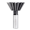 Drillpro 60 degrés 40-60mm HSS tige droite queue daronde rainure fente fraise fraise en bout CNC peu