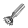 Drillpro 60 degrés 8-35mm rainure en queue daronde HSS tige droite fraise fraise en bout fraise CNC
