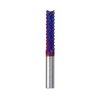 Drillpro 6mm Shank 25mm Fraise en carbure de tungstène bleu Nano Fraise en bout revêtue