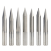 Drillpro 6mm tige 15/20/25/30 degrés V forme embout de fraise en bout 0.3-1.0mm 2 cannelures CNC embout de sculpture boi