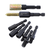 Drillpro 6Pcs Adaptateur de douille autotaraudeuse Cr-Mo pour outils pour perceuses à insérer de 6mm / 8mm / 10mm