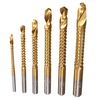 Drillpro 6pcs forets hélico daux revêtus de titane bois métal plastique coupe scie jeu de forets
