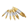 Drillpro 6pcs HSS Center Drill Bit 1 / 1.5 / 2 / 2.5 / 3 / 5mm 60 Degree Titanium Endersink Drill Bit Drill Bit