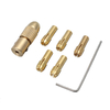 Drillpro 6Pcs Laiton Perceuse Chuck Adaptateur Set 1-3mm Perceuse Chuck Pinces pour Outil Rotatif